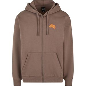 K1X Sweatvest  bruin / oranje