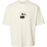 SELECTED Shirt 'SLHNorman'  crème / geel / zwart