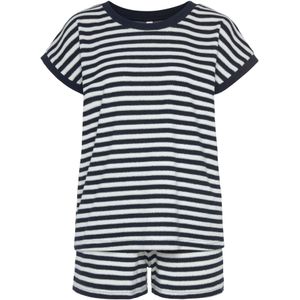 VIVANCE Korte pyjama 'Dreams'  marine / wit