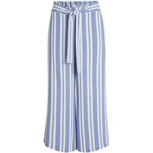 VILA Broek 'Rasha'  smoky blue / wit