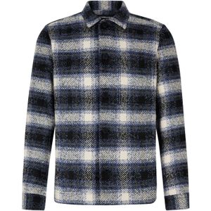 STRELLSON Overhemd 'Noel'  donkerblauw / wit