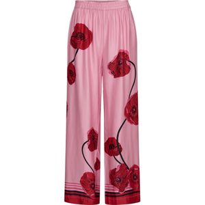 NÜMPH Broek 'NUJOELLE'  orchidee / bordeaux / zwart