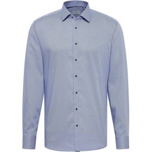 Eterna - Overhemd - Blauw - Slim fit - NON IRON (strijkvrij)