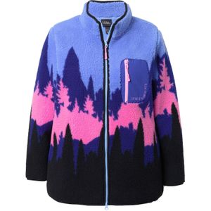 Ulla Popken Sweatvest  navy / azuur / donkerblauw / lichtroze / zwart