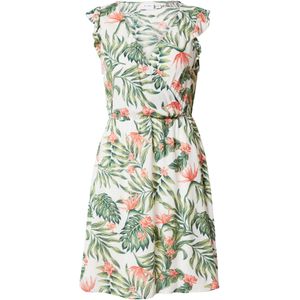 VILA Jurk 'VISANNE'  donkergroen / oranje / pink / wit