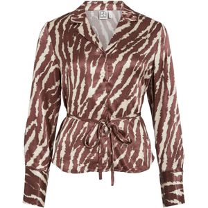 ROUGE EDIT Blouse  lichtbeige / kastanjebruin