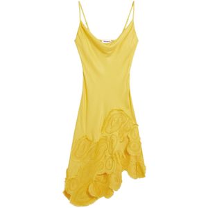 Asymmetrische Slipdress - Effen - Regular Fit - Dunne Bandjes - Ontworpen in Barcelona