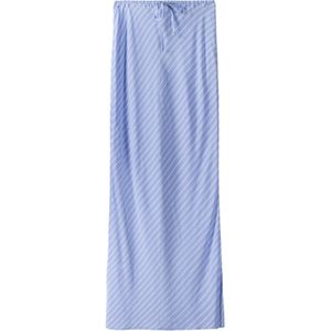 Bershka Rok  lichtblauw / wit