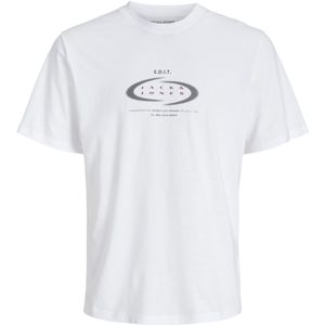 JACK & JONES Shirt  donkergrijs / wijnrood / wit