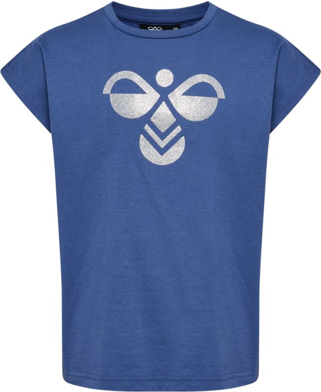 Hummel - hmlDIEZ - T-shirt - Biologische Katoen - Glinsterend Logo