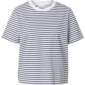 SELECTED Shirt 'SLFEssential'  marine / wit