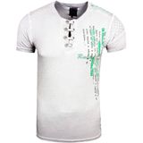 Rusty Neal - Olie-gewassen T-shirt - Heren - Normale Pasvorm - 100% Katoen