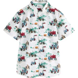 Next Overhemd 'Cath Kidston'  lichtblauw / grasgroen / rood / wit