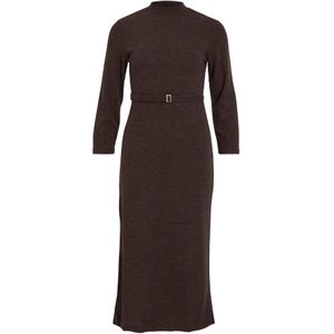 VILA Jurk  donkerbruin