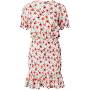 Chi Chi London Jurk 'Keely'  crème / blauw / rood / zwart