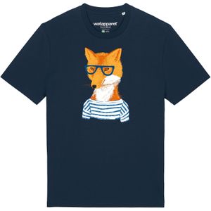 Watapparel Shirt ' Fuchs '  donkerblauw / gemengde kleuren