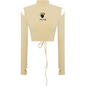 This is PCFG Shirt  beige / zwart