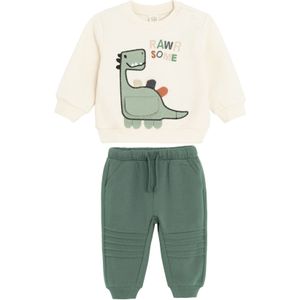 Cool Club Joggingpak  roestbruin / donkergroen / zwart / wit