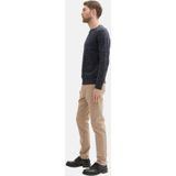 TOM TAILOR - Travis Slim - Chino Broek - Beige - Zigzagstructuur