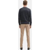 TOM TAILOR - Travis Slim - Chino Broek - Beige - Zigzagstructuur