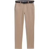 TOM TAILOR - Travis Slim - Chino Broek - Beige - Zigzagstructuur