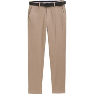 TOM TAILOR - Travis Slim - Chino Broek - Beige - Zigzagstructuur