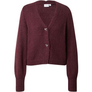 VILA Gebreid vest 'VICHOCA'  aubergine