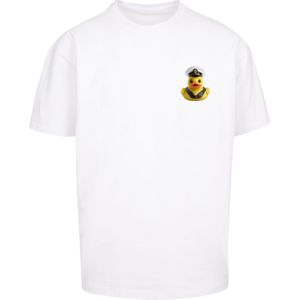 F4NT4STIC Shirt 'Rubber Duck Captain'  geel / oranje / zwart / wit