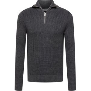 !Solid Trui 'Paparazzi'  donkergrijs