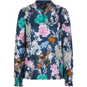 Goldner Blouse  donkerblauw / gemengde kleuren