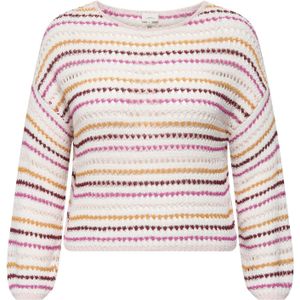 Cargenna - Gebreide Pullover - O-hals - Lange Mouwen - Cropped Fit