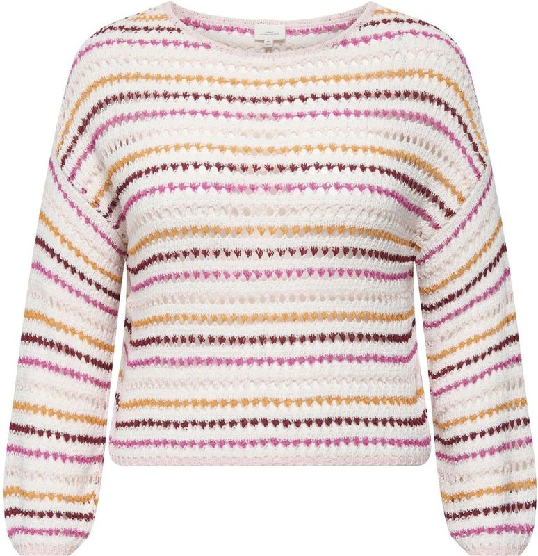 Cargenna - Gebreide Pullover - O-hals - Lange Mouwen - Cropped Fit