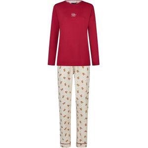 Happy Shorts Pyjama ' Christmas '  bordeaux / offwhite