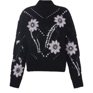 faina Trui  grijs / zwart / zilver