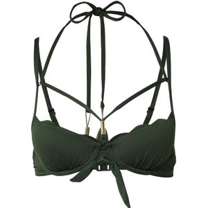 Hunkemöller Bikinitop 'Scallop'  donkergroen