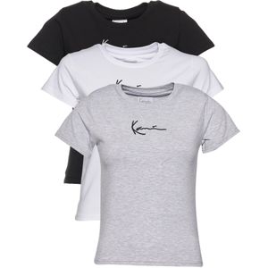 Karl Kani Shirt  grijs gemêleerd / zwart / wit