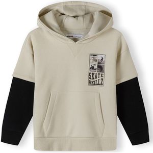 MINOTI Sweatshirt  stone grey / zwart