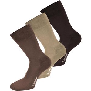 normani Sokken  beige / bruin / donkerbruin / wit