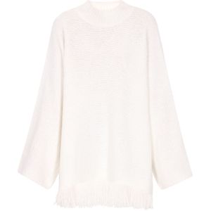 IZIA Oversized trui 'Boho'  wolwit