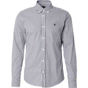 BOSS Overhemd 'H-Roan'  marine / wit