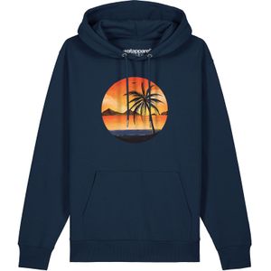 Watapparel Sweatshirt ' Sunset on palm beach '  navy / gemengde kleuren