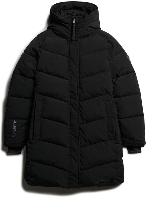 Superdry - W5011782A City Chevron - Gewatteerde Parka - Zwart