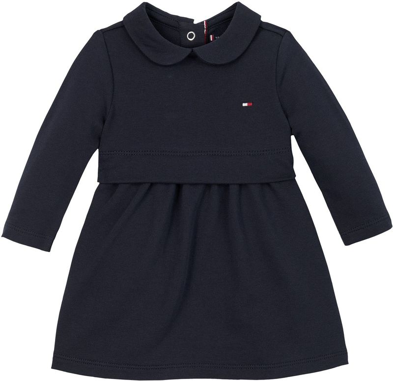 Dark Night Navy - Jerseyjurk - Met Logoborduursel - Lange Mouwen