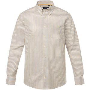 John F. Gee - Overhemd - Beige - Comfort Fit - Lange Mouw