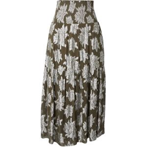 WHITE STUFF Rok 'Phoebe'  olijfgroen / zilver