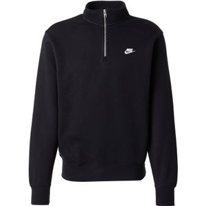 Nike Sportswear Sweatshirt 'CLUB'  zwart / wit