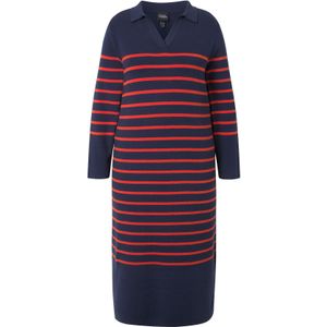 Ulla Popken Gebreide jurk  marine / rood