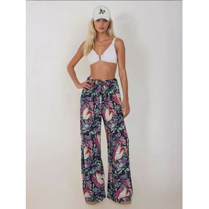 Hiccup Broek  navy / kiwi / oranjerood / wit