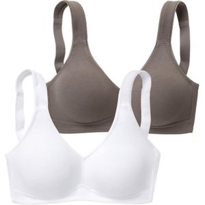 Petite Fleur - Soft-bh zonder Beugels - Katoen - Set van 2