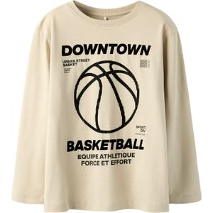 NAME IT Shirt 'NKMRAMSEY'  chamois / zwart